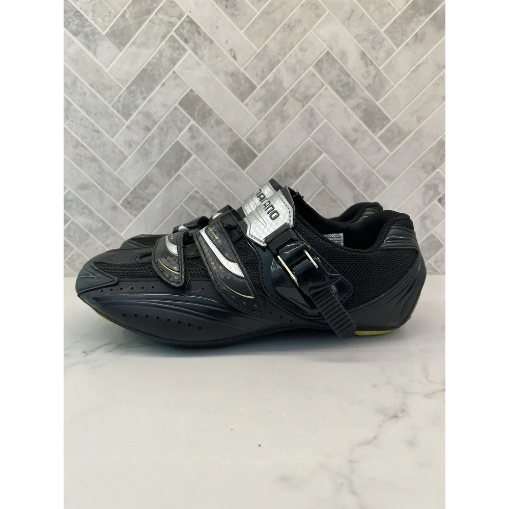 Shimano SH-RT82 Cycling Shoes Road‎ Biking Sneakers Black Straps Mens Size 42